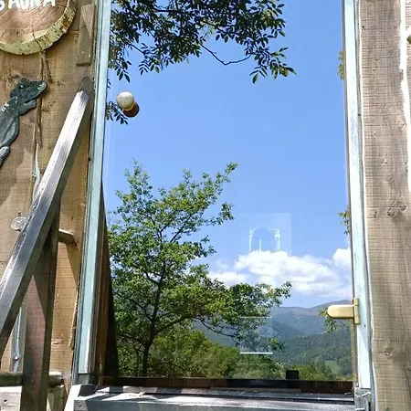 D'tente Sky En Ariege Insolite Avec Vue Montagne, Calme, Nature Et Ciel Etoile Dağ evi Massat